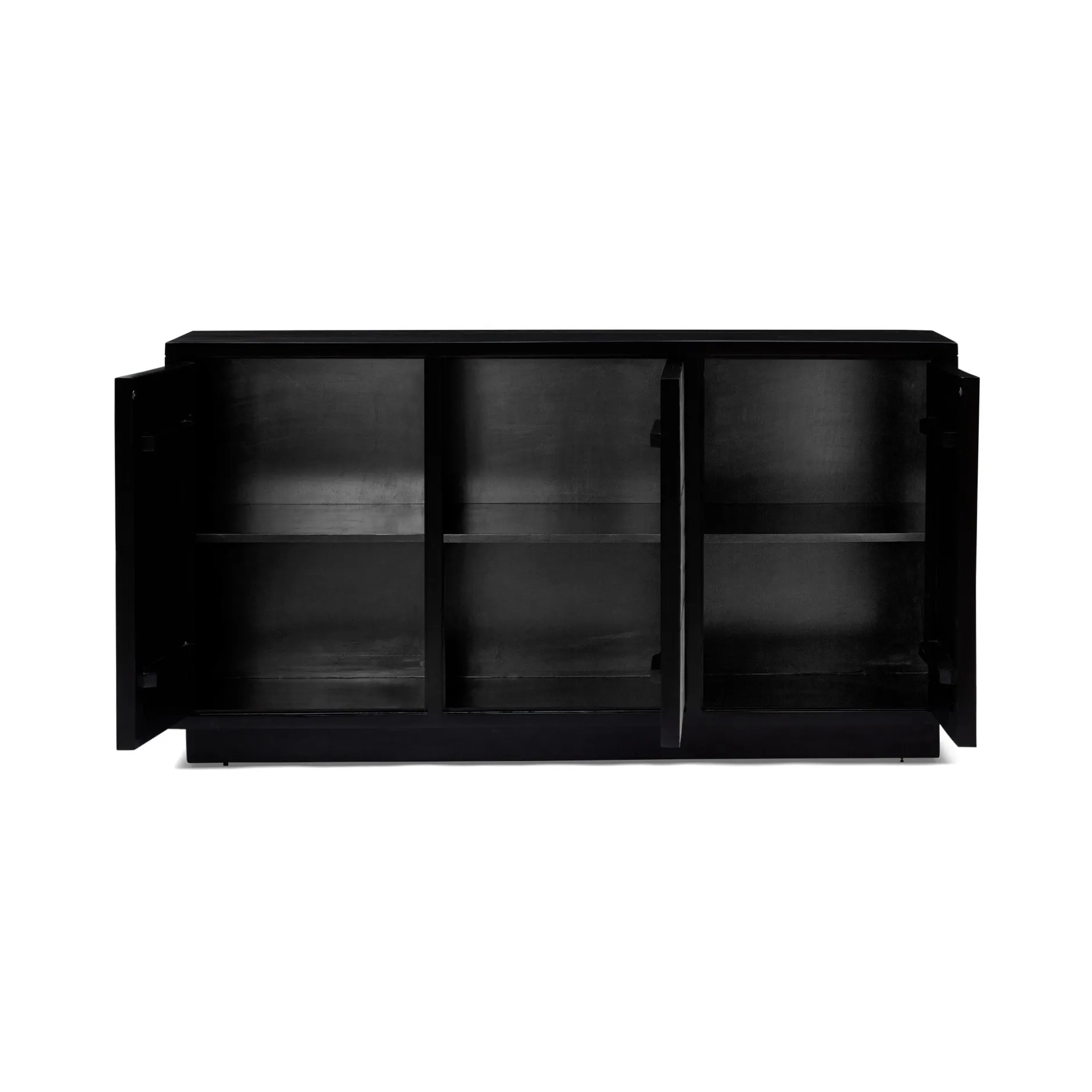 Online Horgans Abstract Bone Inlay Sideboard Black