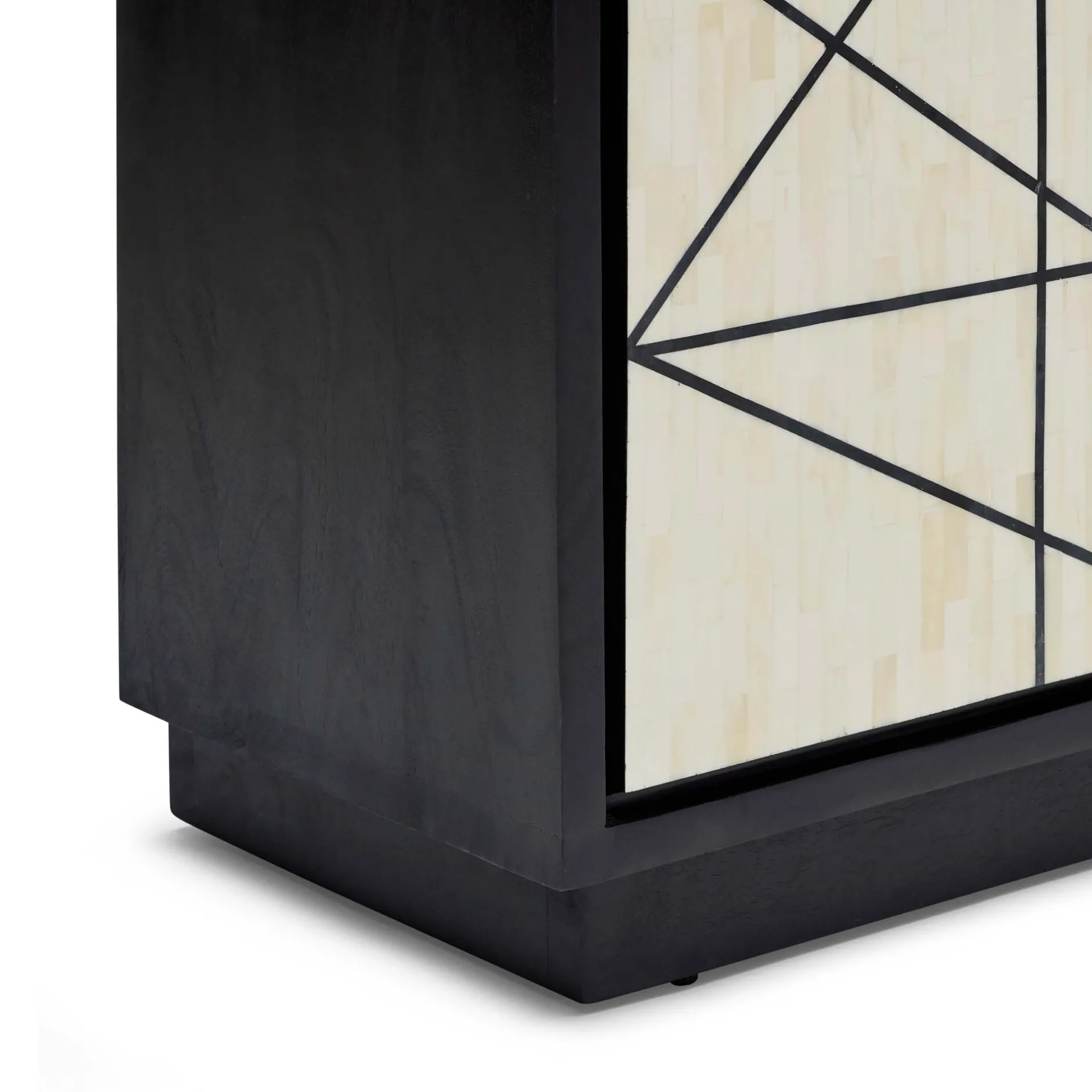 Online Horgans Abstract Bone Inlay Sideboard Black