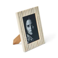 New Horgans Afia Photo Frame 5 x 7 White & Grey