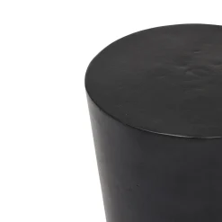 Discount Horgans Akin Drum Side Table Black