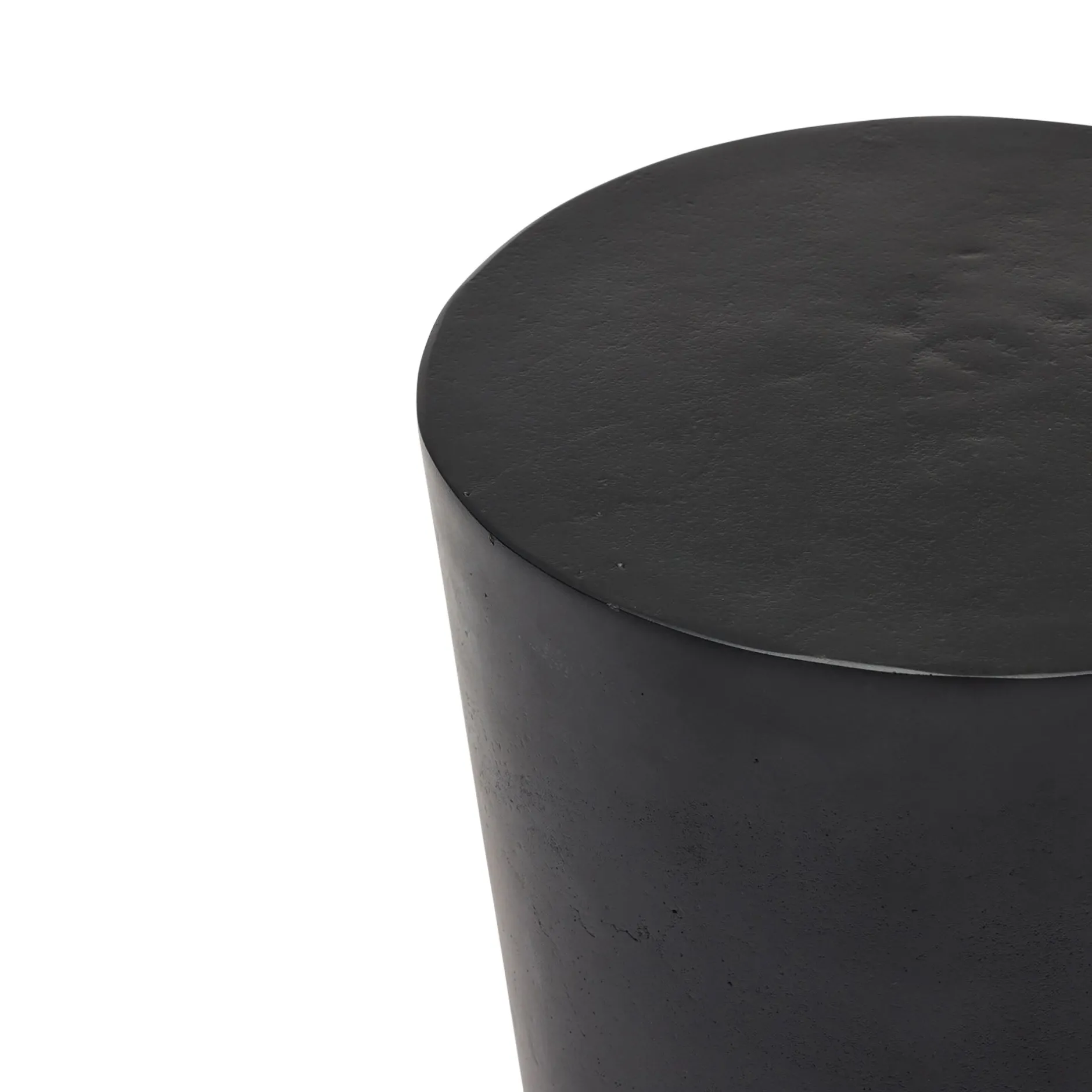 Discount Horgans Akin Drum Side Table Black