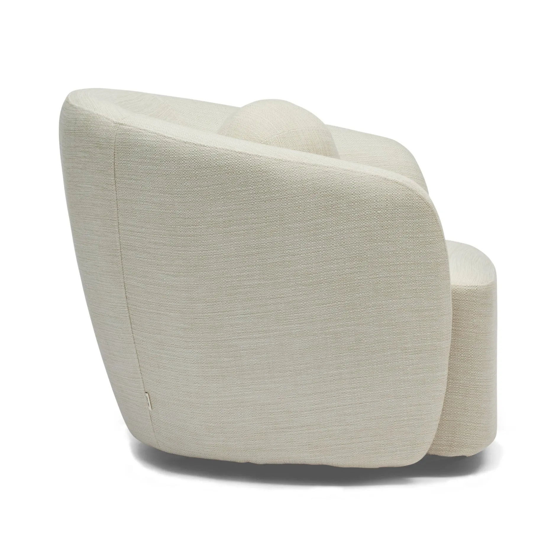 Discount Horgans Albi Swivel Chair & Ball Cushion Cream Weave