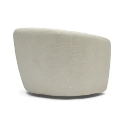Discount Horgans Albi Swivel Chair & Ball Cushion Cream Weave