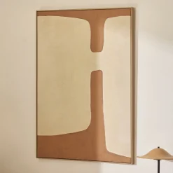 Best Horgans Alma Framed Wall Art Brown & Cream