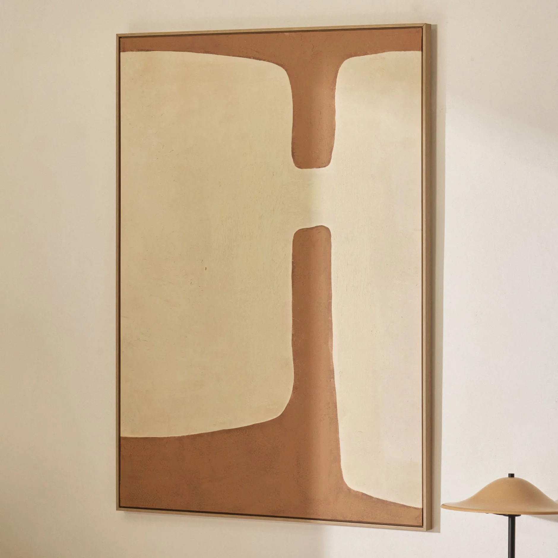 Best Horgans Alma Framed Wall Art Brown & Cream