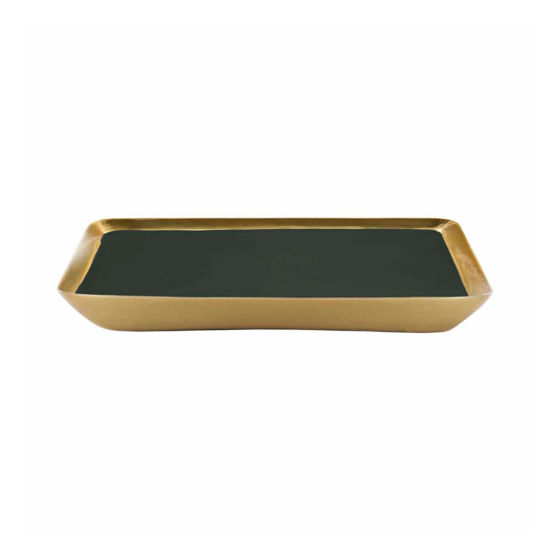 Best Horgans Almina Enamel Rectangle Tray Green Enamel