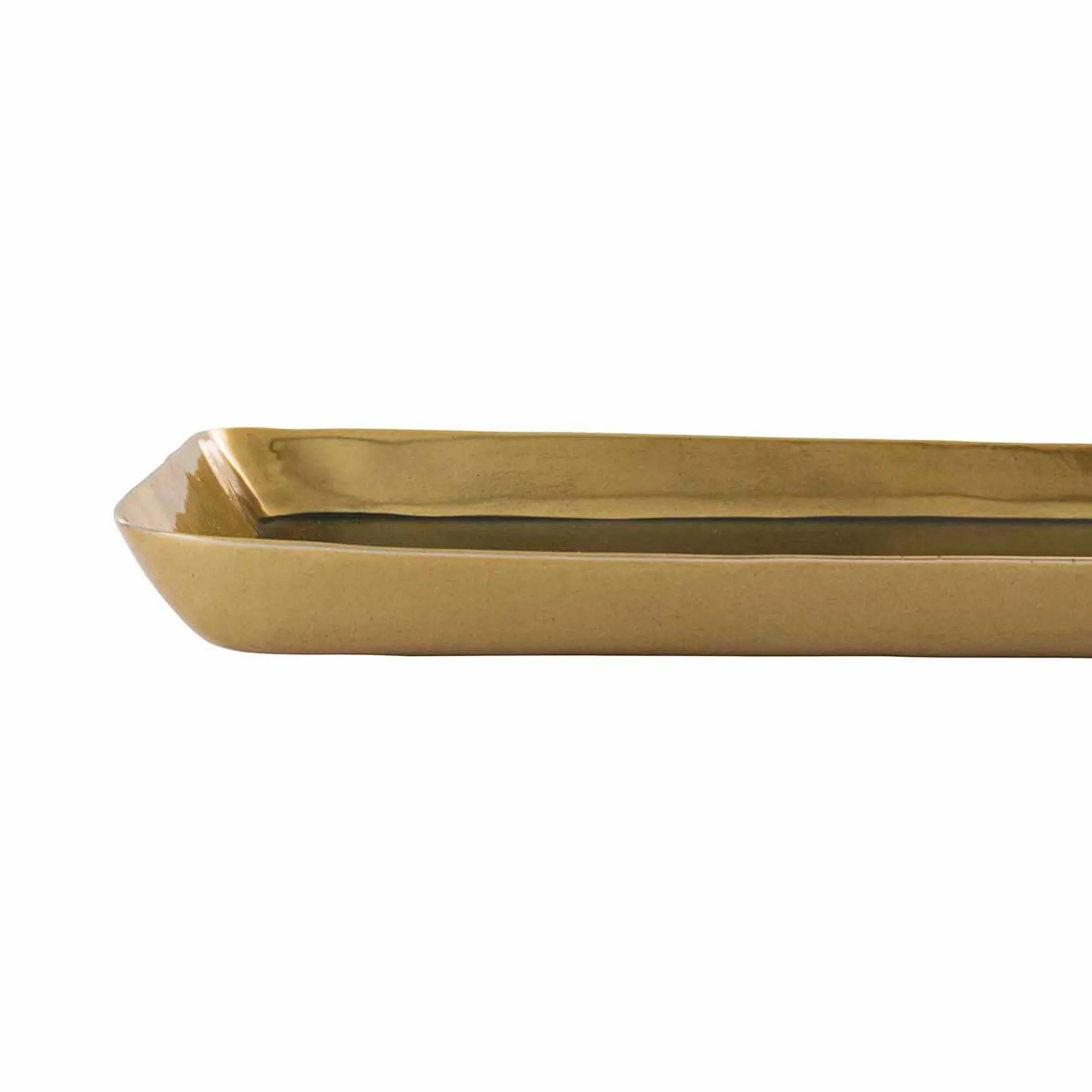 Best Horgans Almina Enamel Rectangle Tray Green Enamel