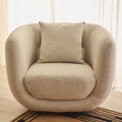 Clearance Horgans Altura Occasional Chair White Sand
