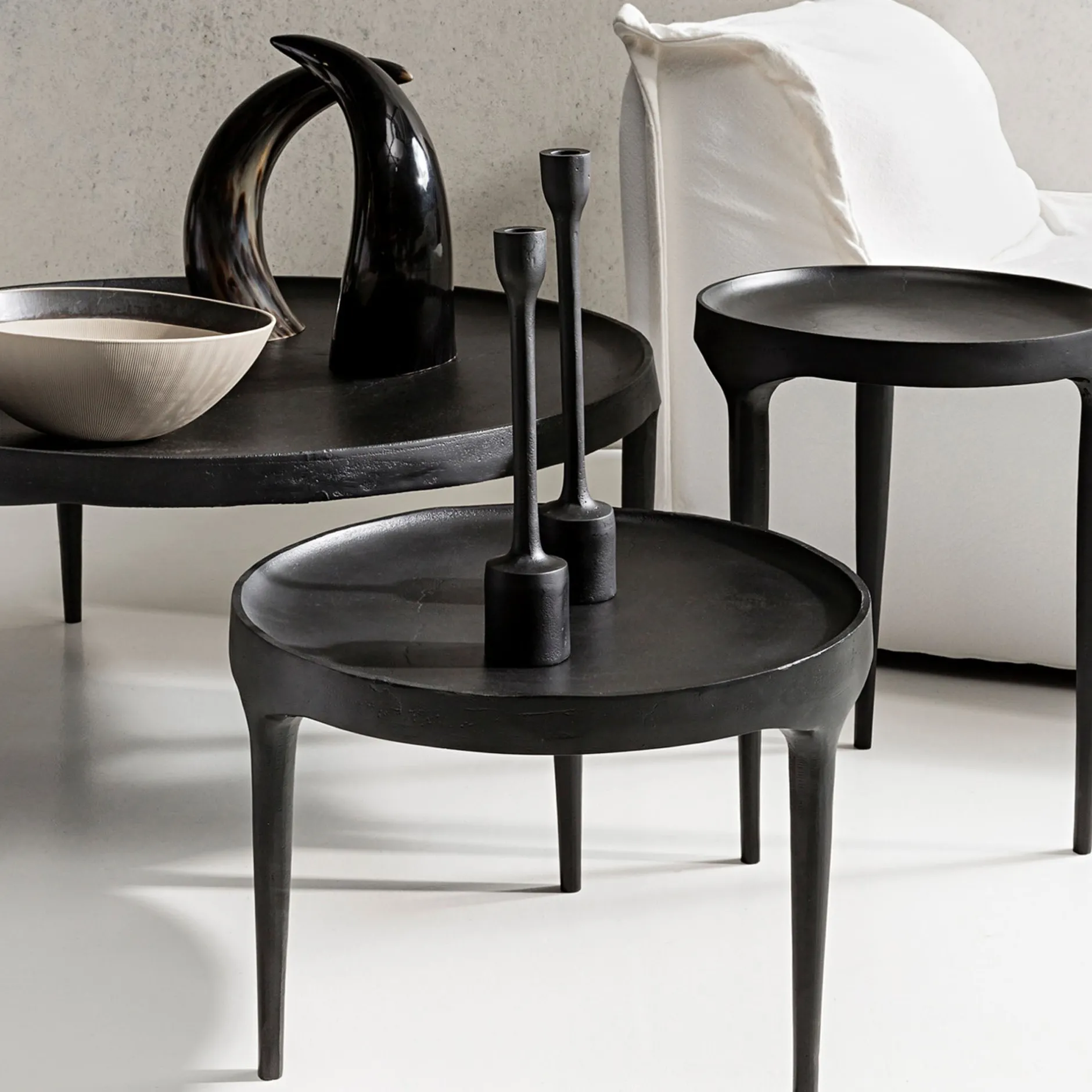 Clearance Horgans Amsterdam Side Table Black