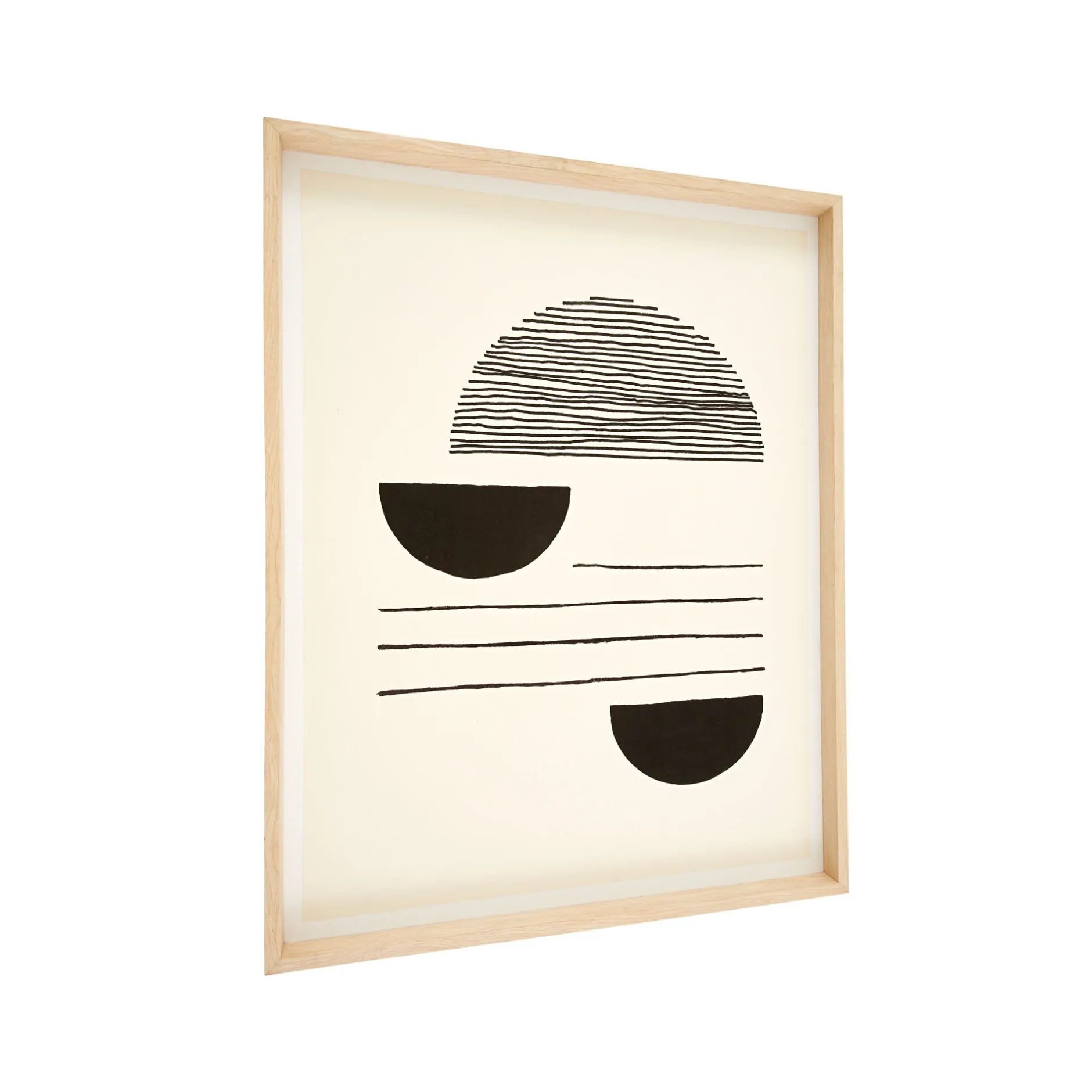 Online Horgans Apollo Framed Wall Art Black & Cream