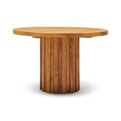 Outlet Horgans Ari Outdoor Dining Table Natural Natural Teak