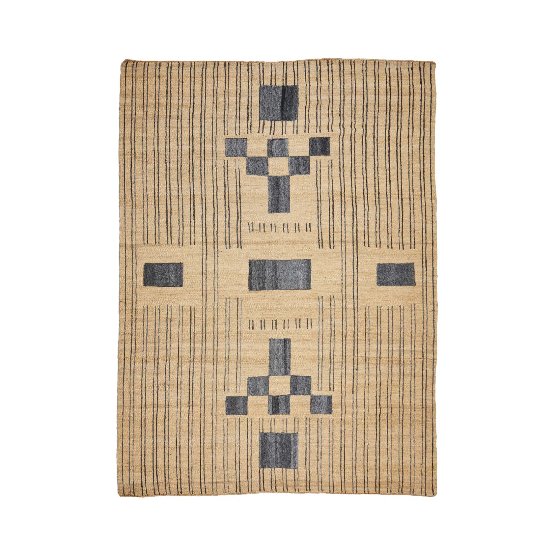 Hot Horgans Aspen Jute Rug 250 x 350 Natural & Black