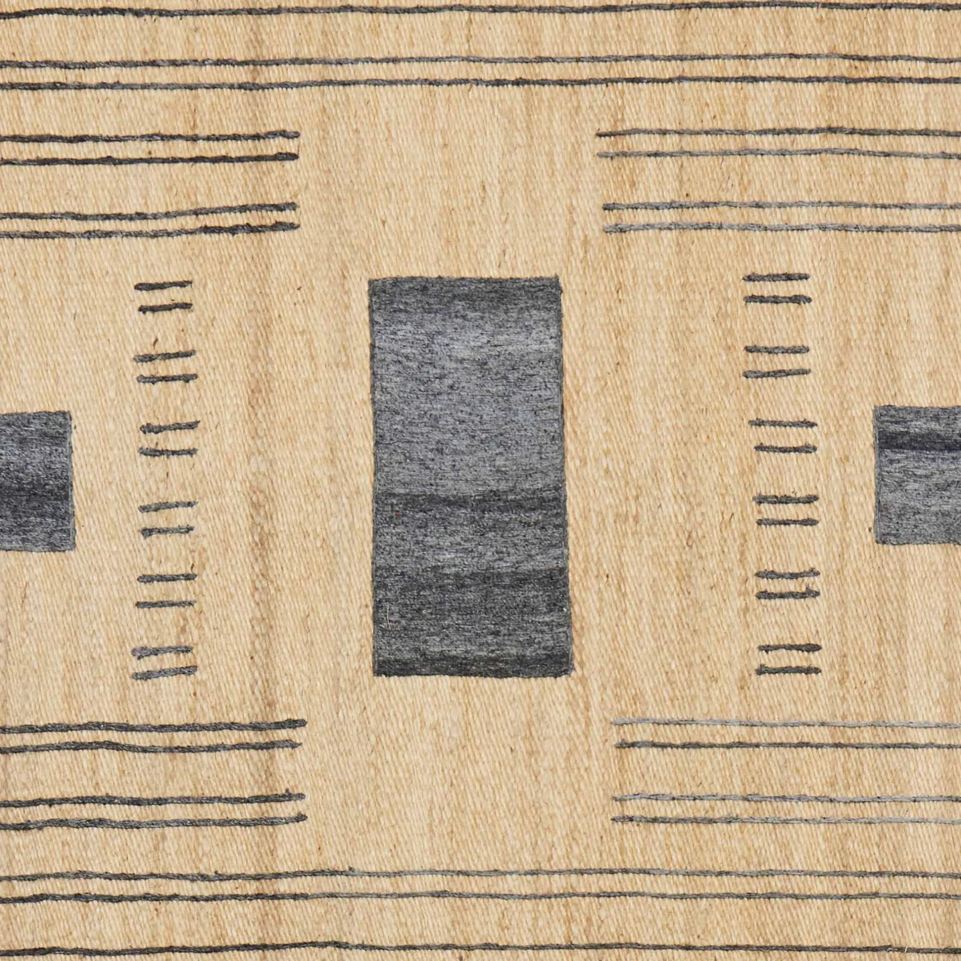 Hot Horgans Aspen Jute Rug 250 x 350 Natural & Black