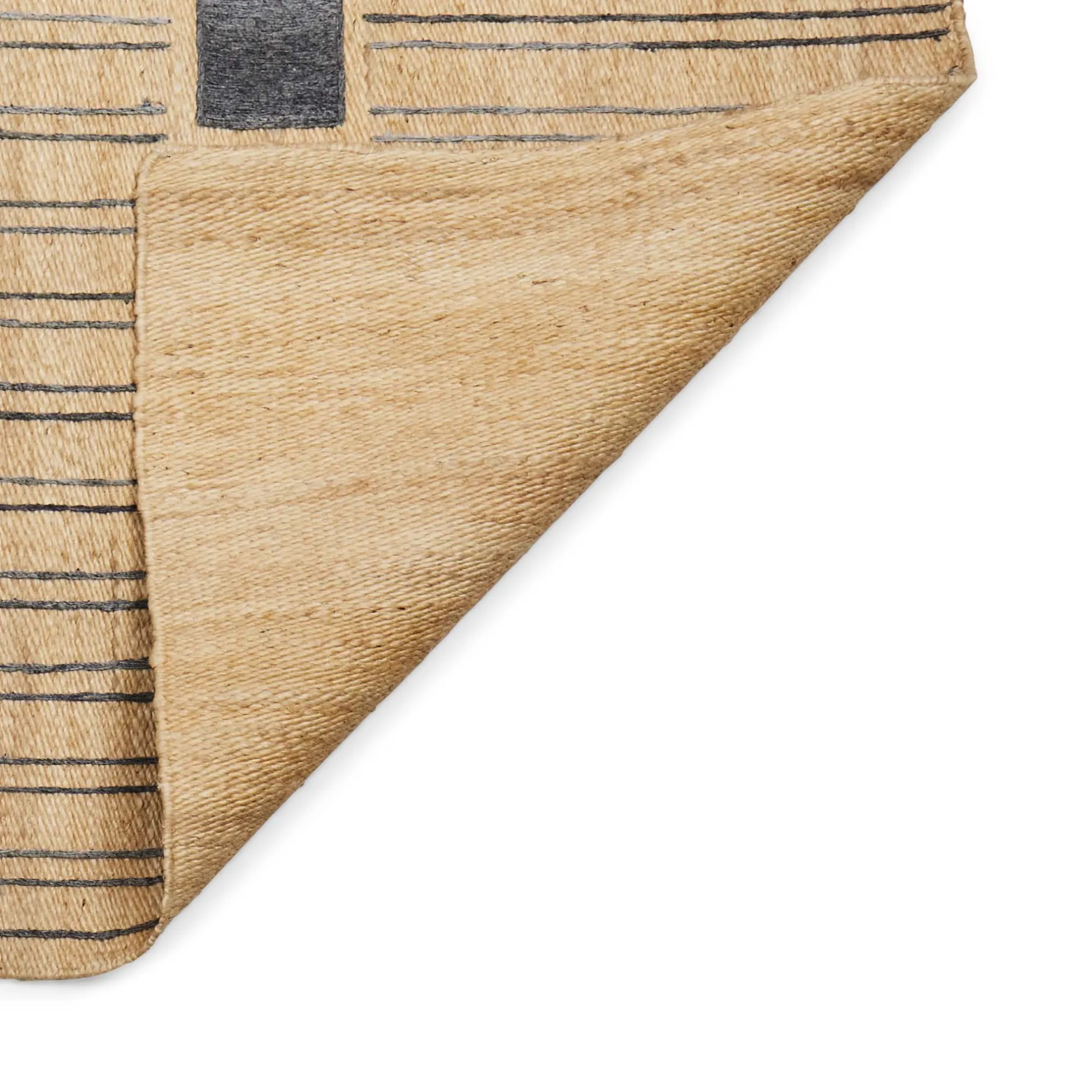 Hot Horgans Aspen Jute Rug 250 x 350 Natural & Black