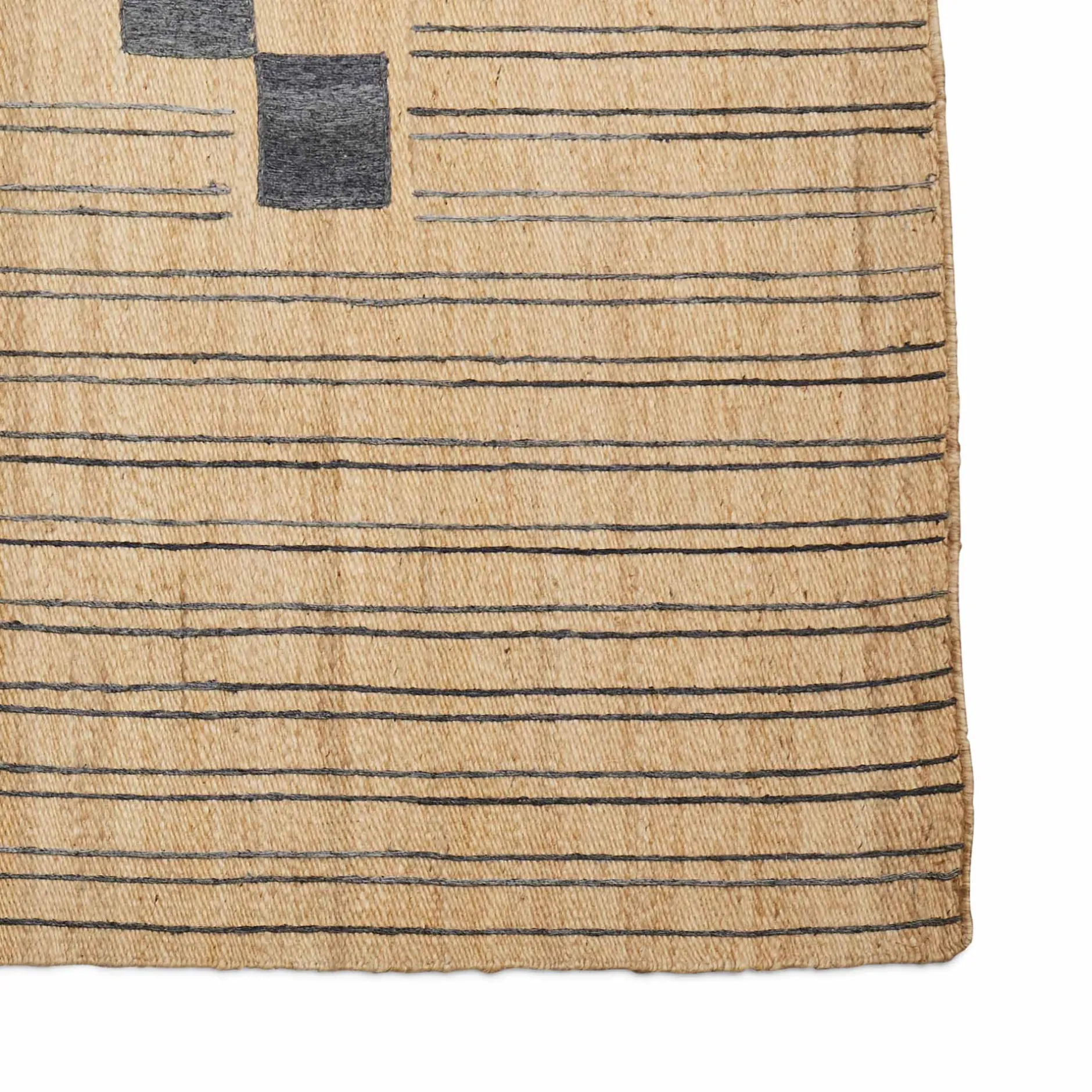 Hot Horgans Aspen Jute Rug 250 x 350 Natural & Black