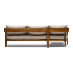 New Horgans Avoca Outdoor Sofa Natural & Left Chaise Stone
