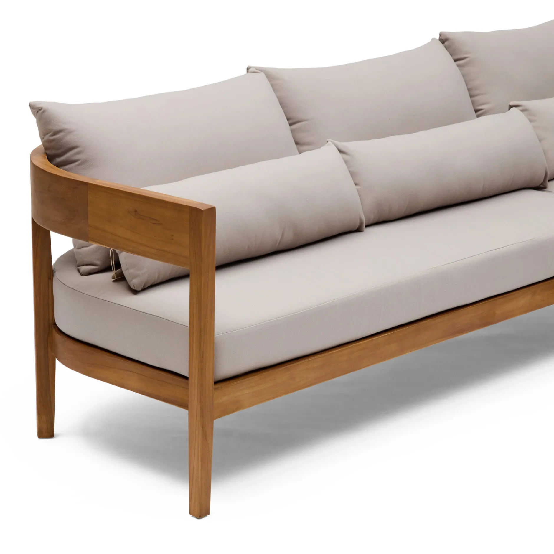 Clearance Horgans Avoca Outdoor Sofa Natural & Right Chaise Stone