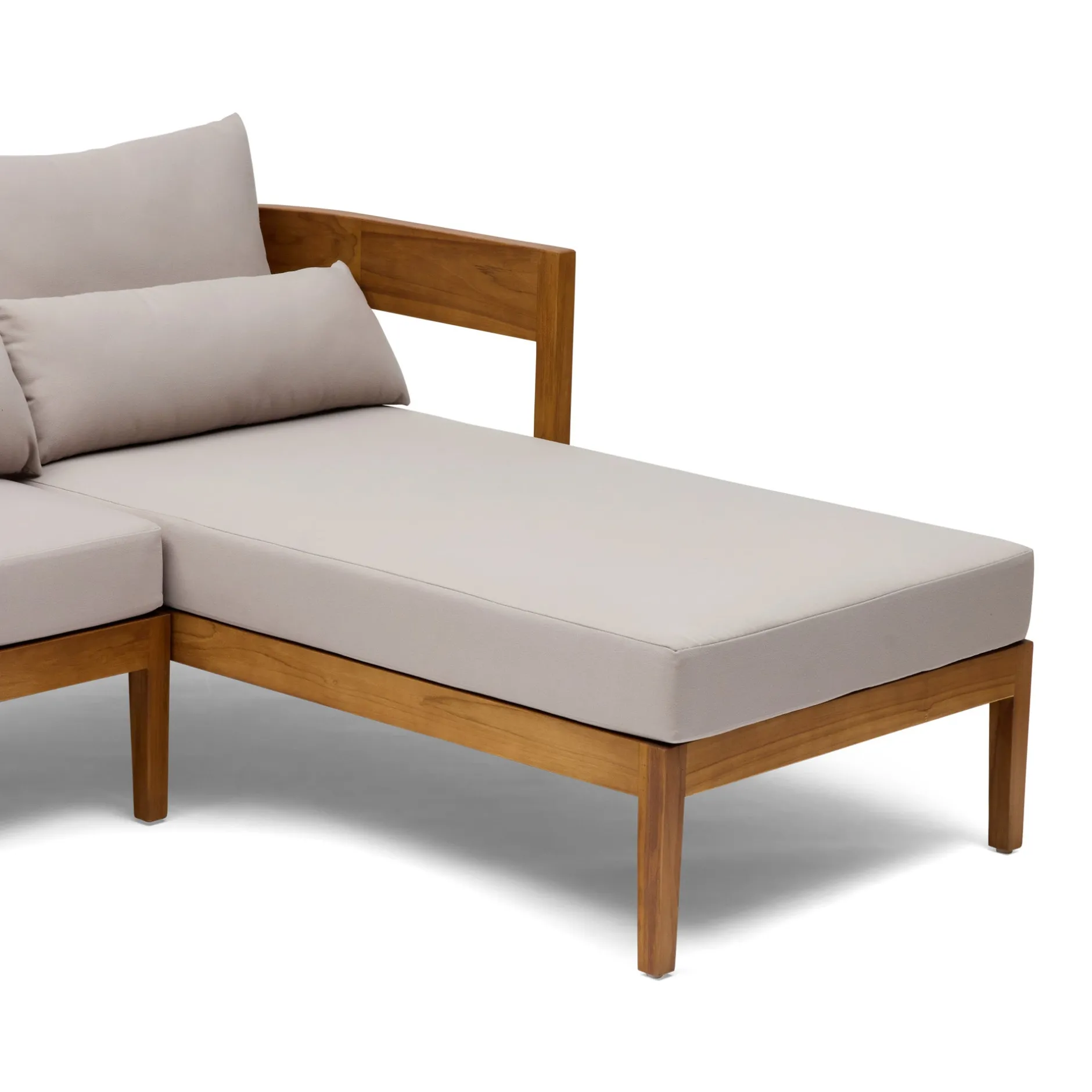 Clearance Horgans Avoca Outdoor Sofa Natural & Right Chaise Stone