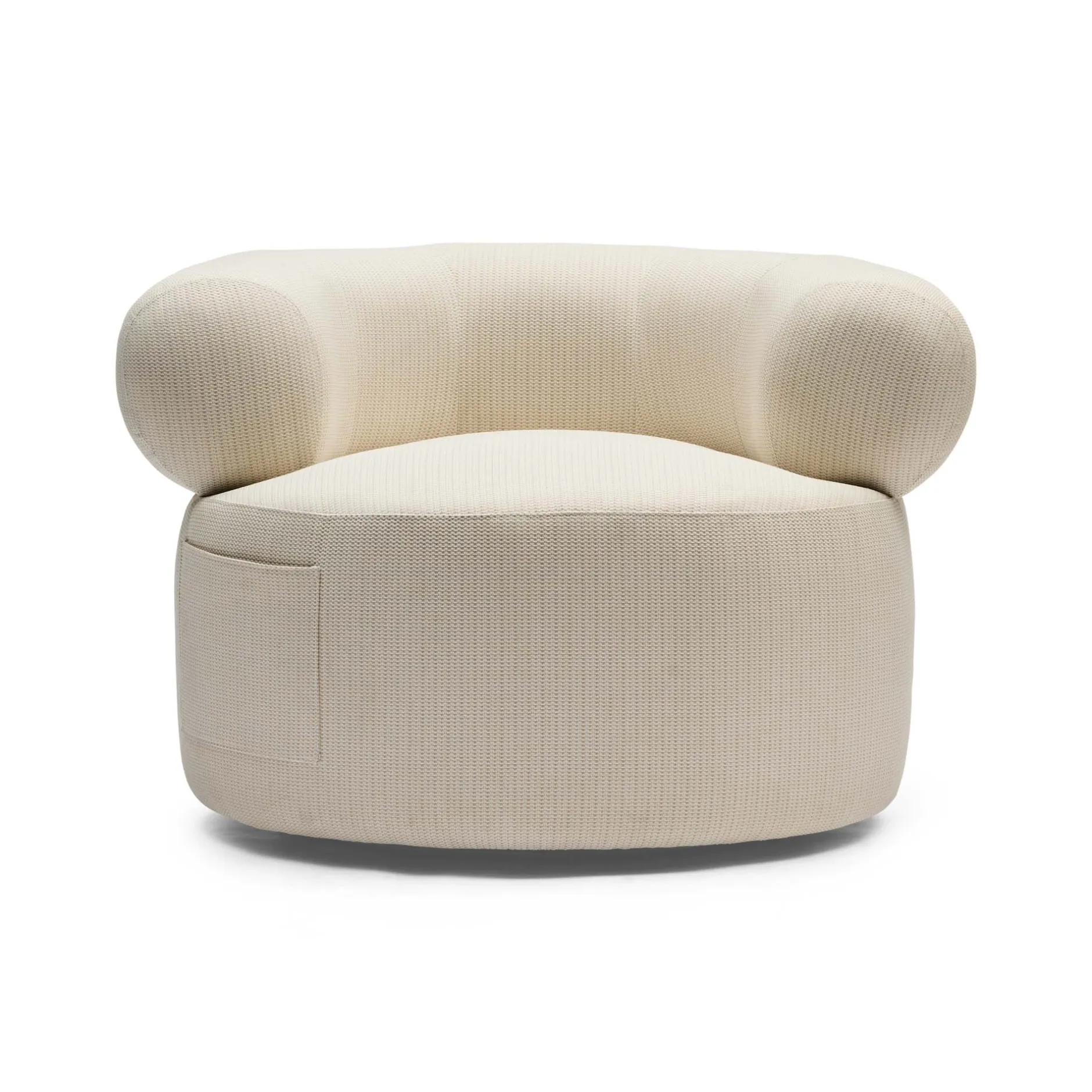 New Horgans Bacio Swivel Outdoor Chair Sample Natural