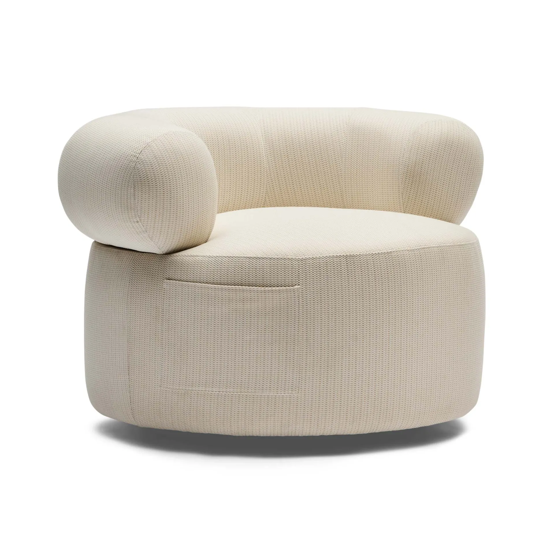 New Horgans Bacio Swivel Outdoor Chair Sample Natural