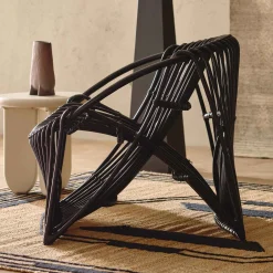Discount Horgans Baha Occasional Chair Black Rattan