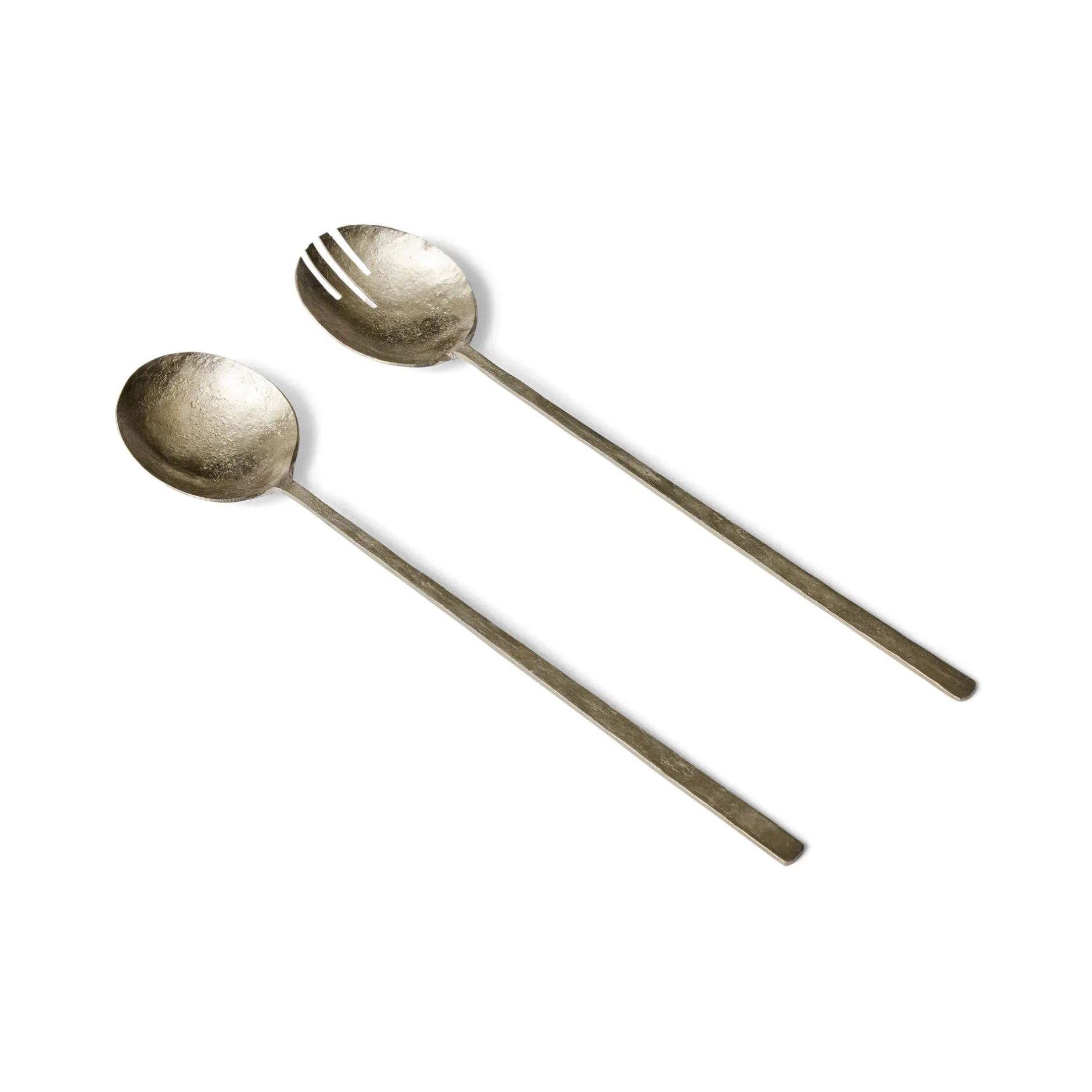 Fashion Horgans Beesh Iron Salad Servers Pewter
