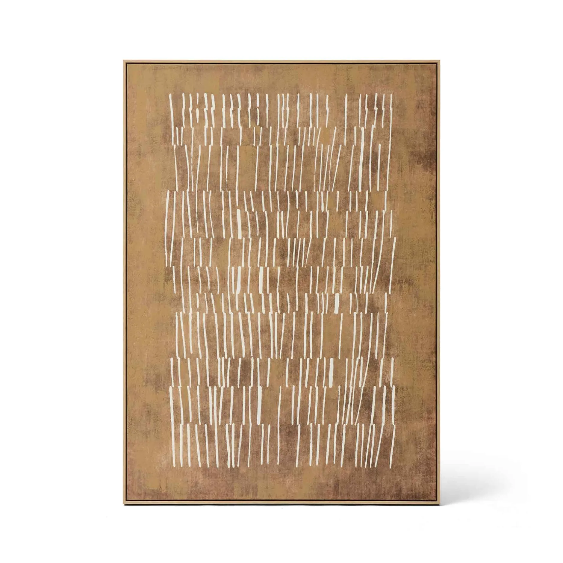 Hot Horgans Bodhi Framed Wall Art Tan & White