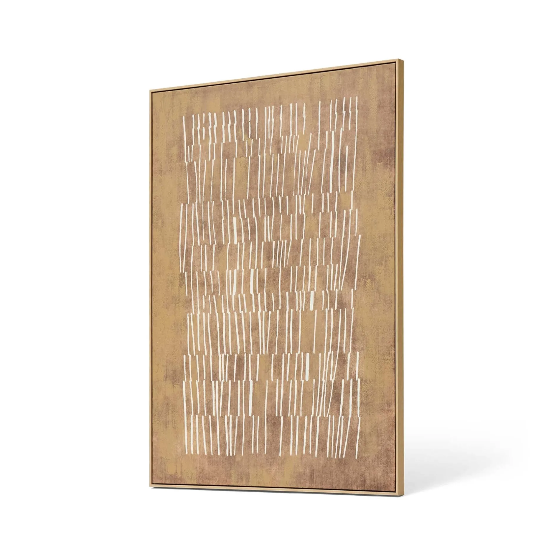 Hot Horgans Bodhi Framed Wall Art Tan & White