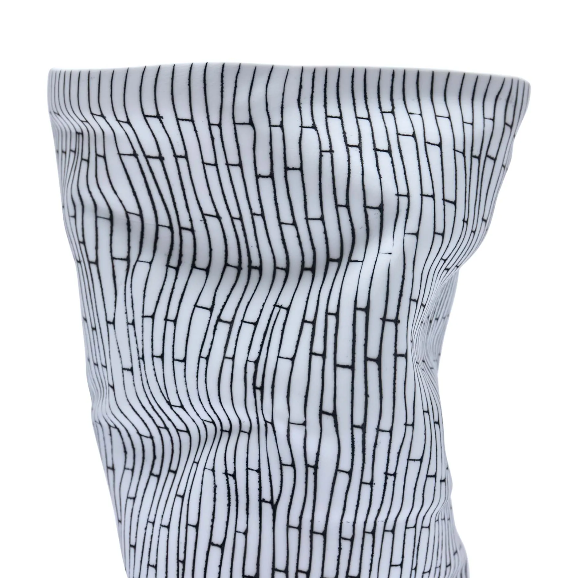 Outlet Horgans Boni Vase White & Black