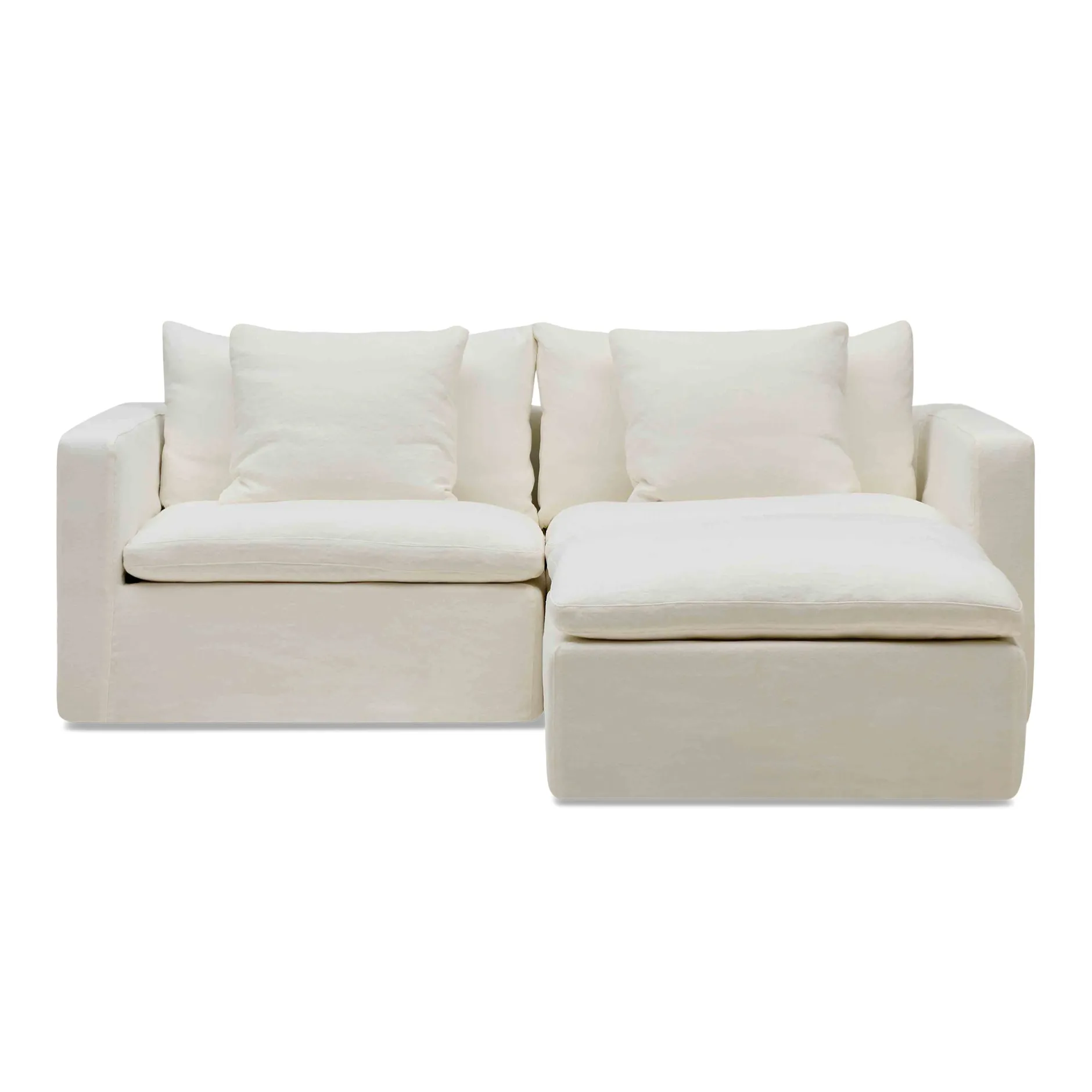 Sale Horgans Cape Modular Sofa 2 Seat with Ottoman Snow