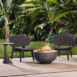 New Horgans Casa Outdoor Lounge Chair Black