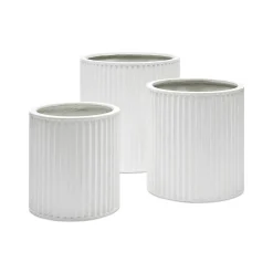 New Horgans Cayman Planter Medium White Matte White