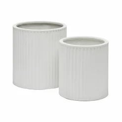 Sale Horgans Cayman Planter Set Duo White Matte White