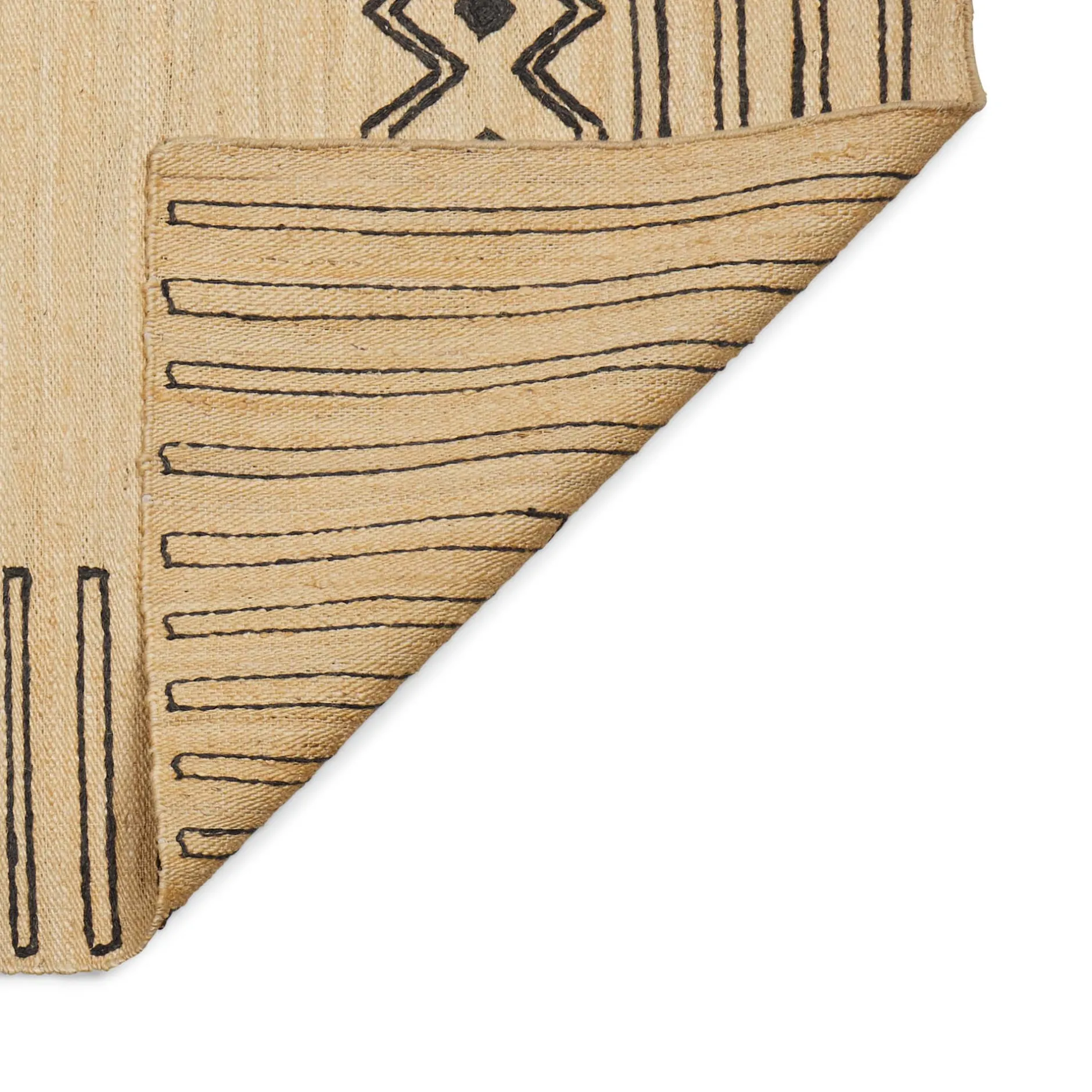 Fashion Horgans Celeste Jute Rug 250 x 350 Natural & Black
