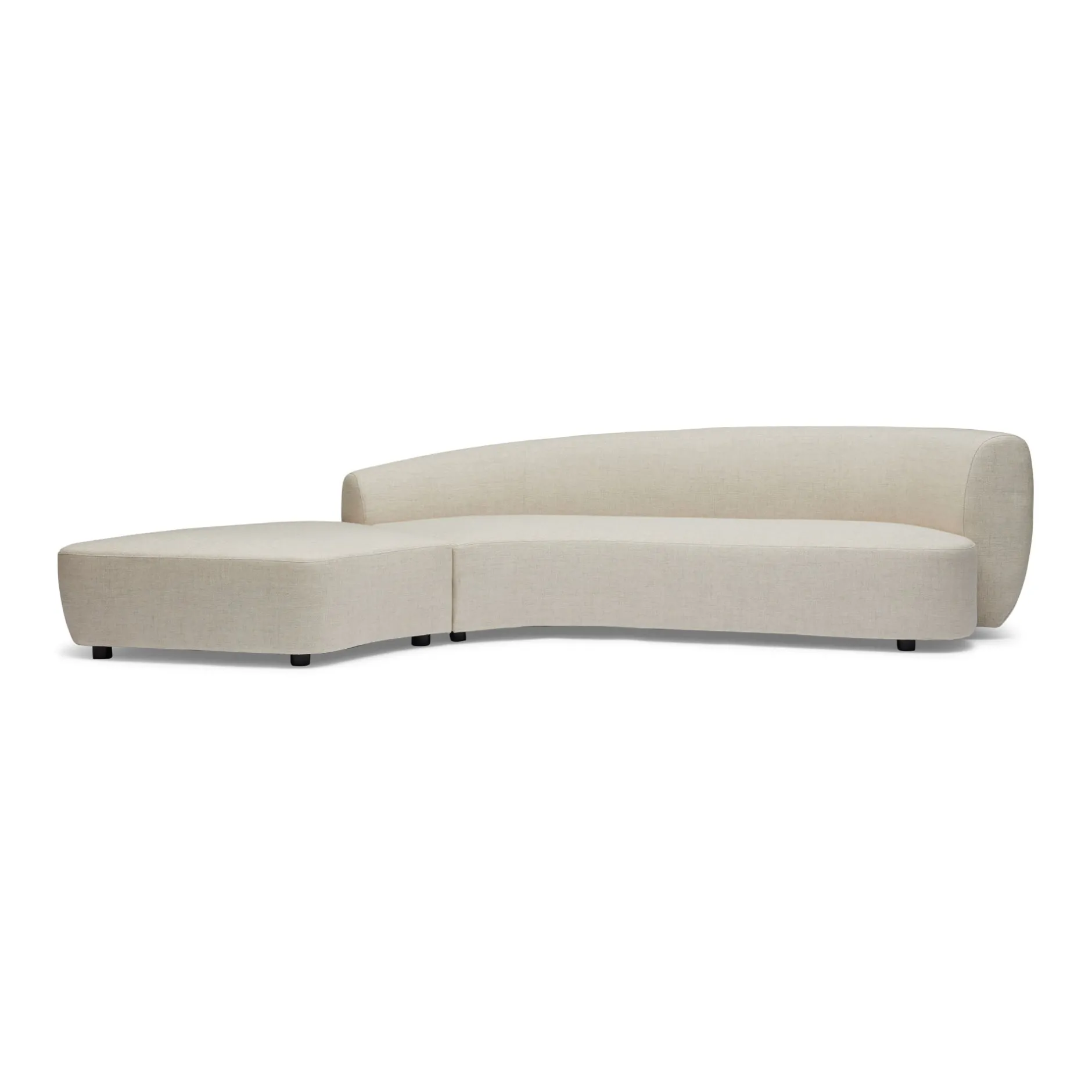 Discount Horgans Celine Sectional Sofa Left Ivory