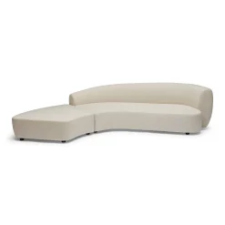 Discount Horgans Celine Sectional Sofa Left Ivory