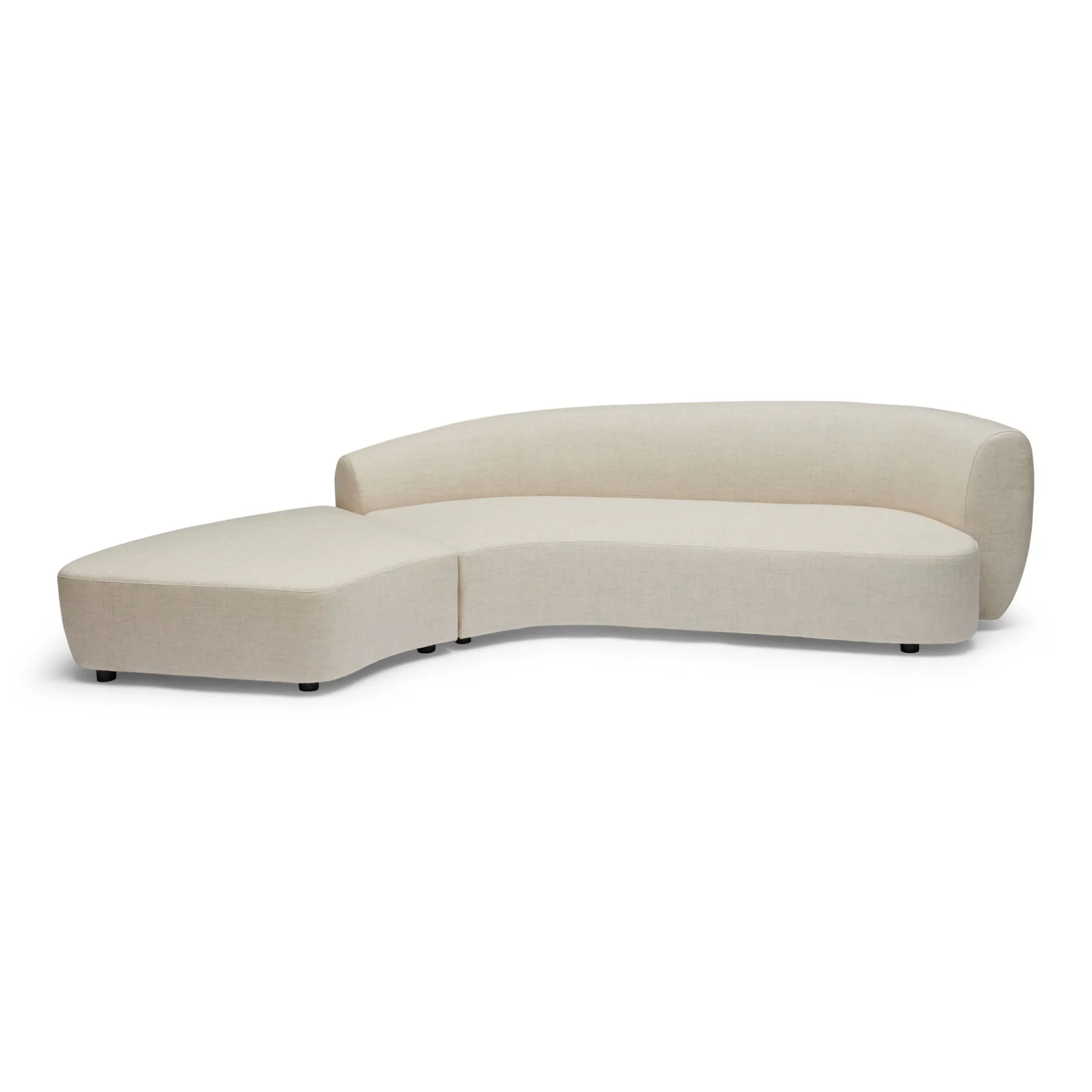Discount Horgans Celine Sectional Sofa Left Ivory