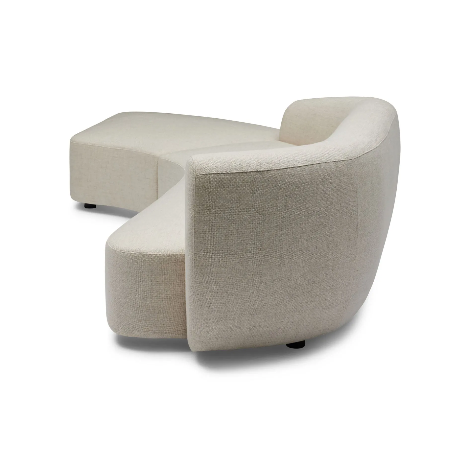 Discount Horgans Celine Sectional Sofa Left Ivory