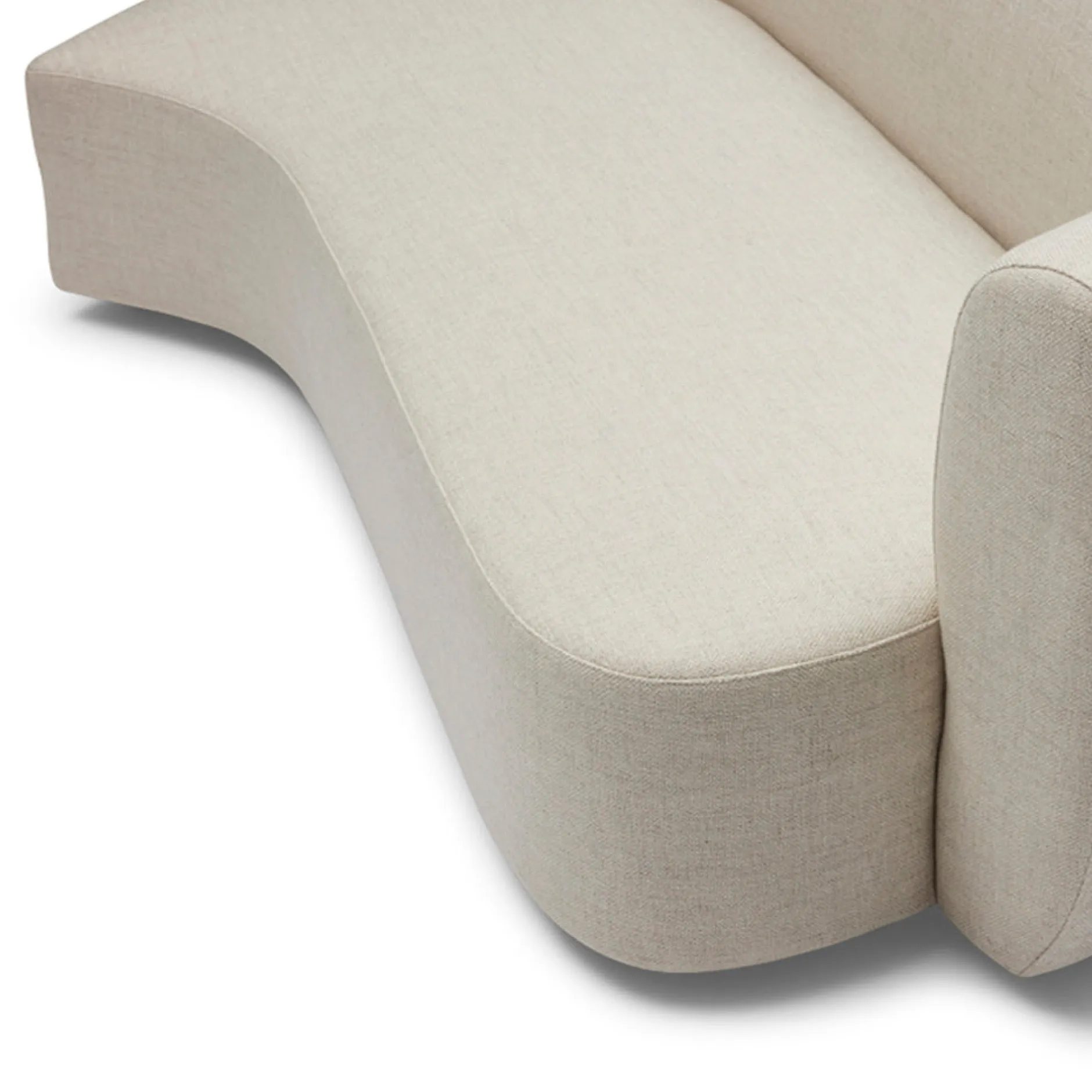 Discount Horgans Celine Sectional Sofa Left Ivory