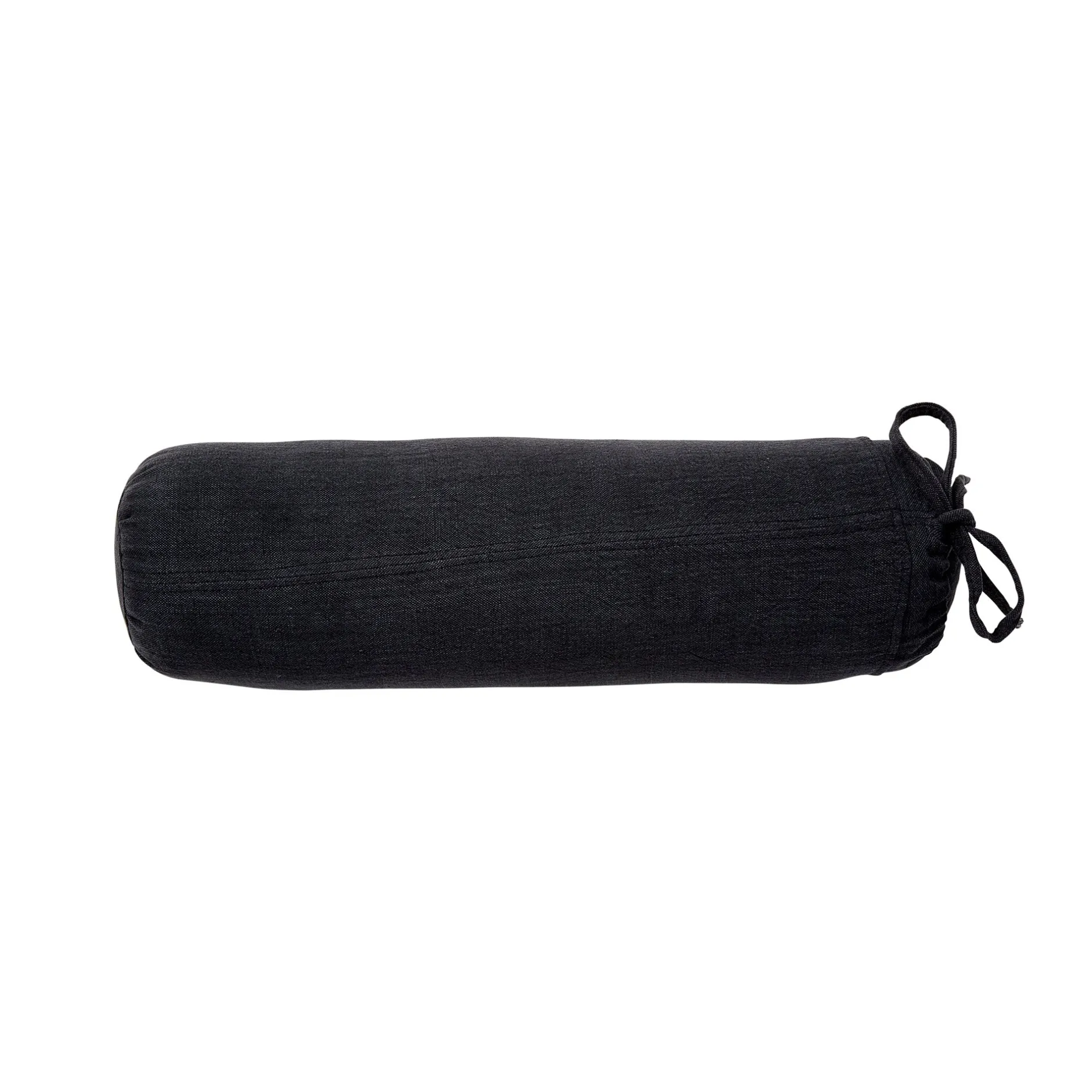 New Horgans Chalati Bolster Cushion 73x20 Black Linen