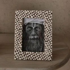 Clearance Horgans Chandra Photo Frame 5 x 7 Dark Tan & White