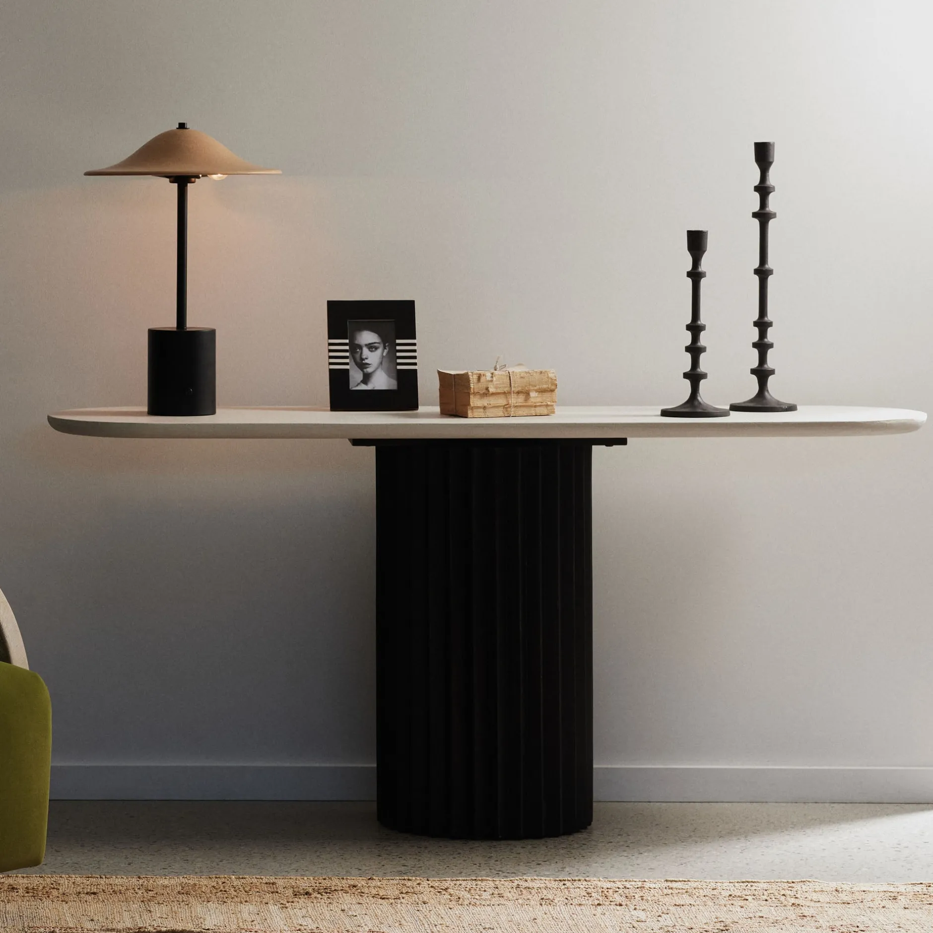 Discount Horgans Corbus Recycled Pine Console Black