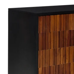 Discount Horgans Darwin Sheesham Cabinet Natural & Black