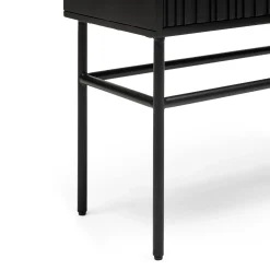 Best Horgans Darwin Sheesham Cabinet Black