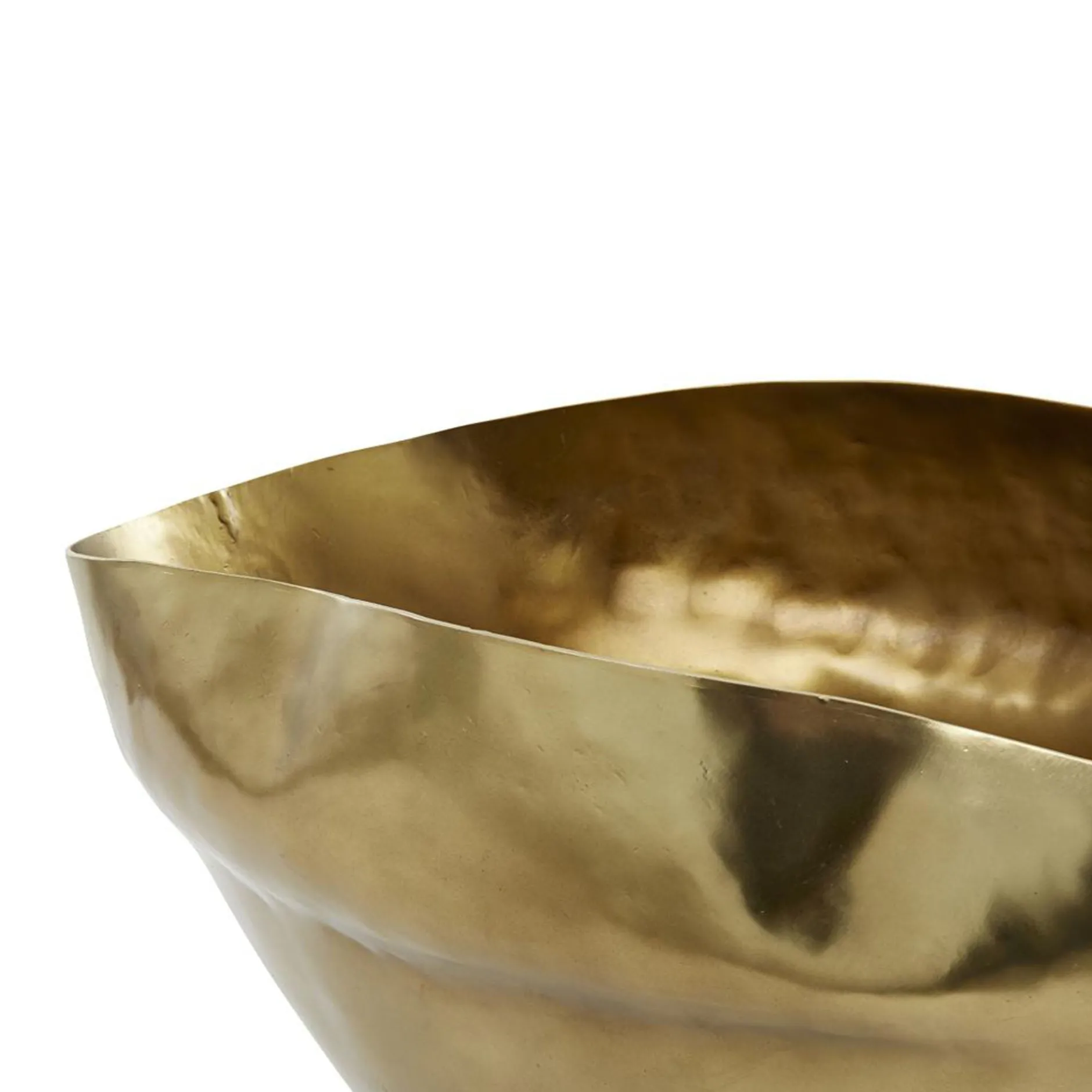 Best Horgans Elis Oval Bowl Large Antique Brass