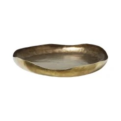 Outlet Horgans Elis Round Tray Small Antique Brass