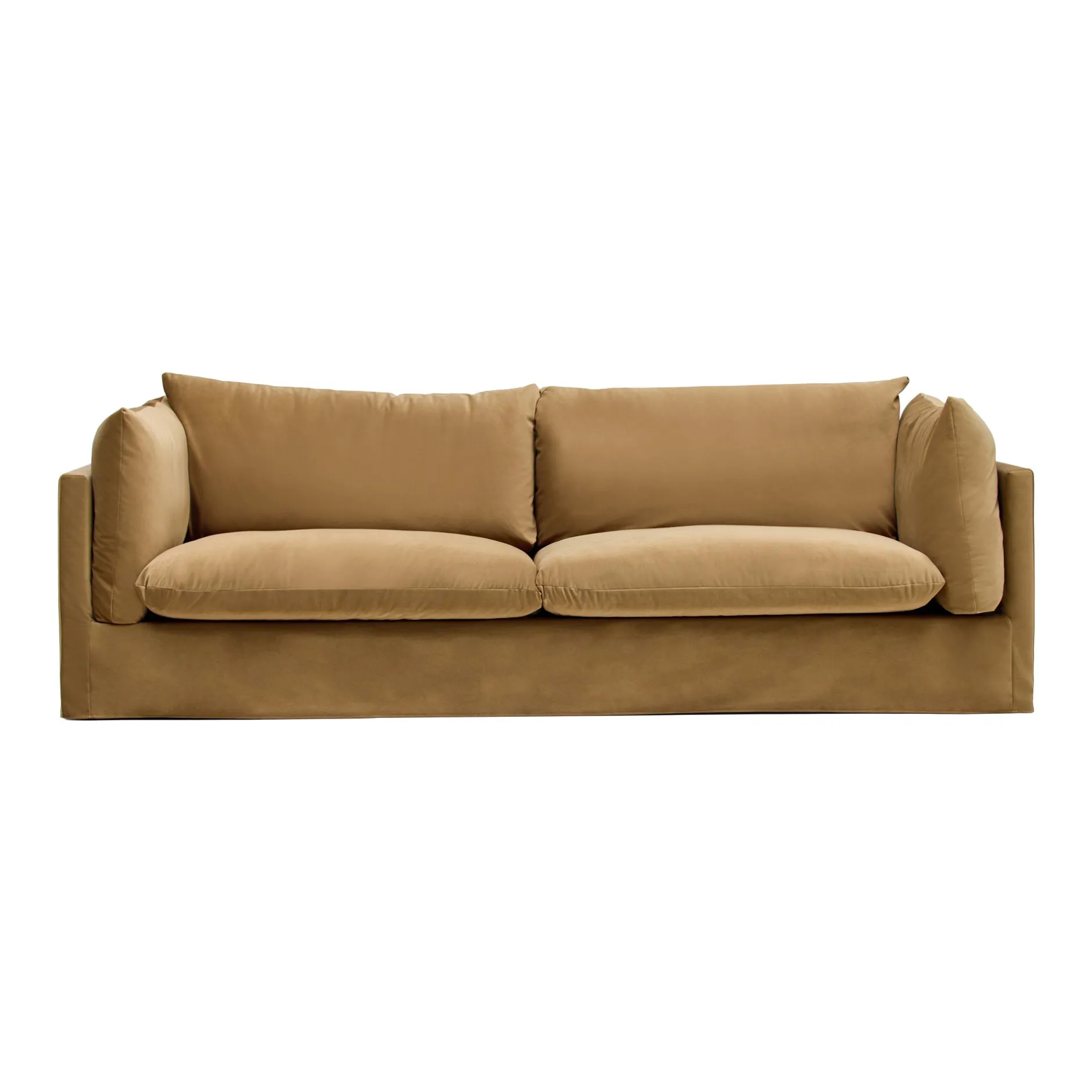 Sale Horgans Ella Sofa Sand 4 Seat Sand Velvet