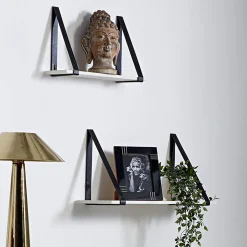 Online Horgans Ellery Marble Shelf Black Small White Marble & Black