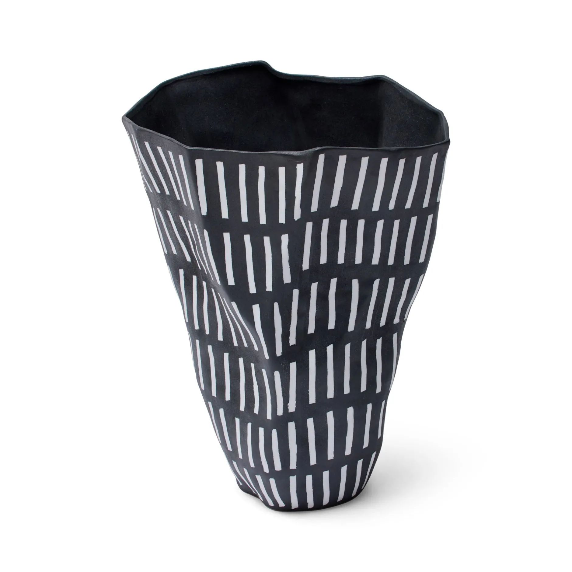 Best Horgans Emi Vase Black & White