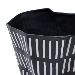 Best Horgans Emi Vase Black & White